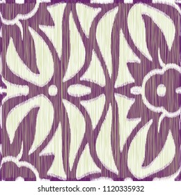 Seamless Ikat Pattern. Abstract  background for textile design, wallpaper, surface textures, wrapping paper.