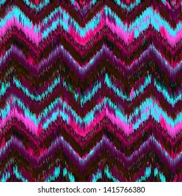 Seamless Ikat Pattern. Abstract  background for textile design, wallpaper, surface textures, wrapping paper.