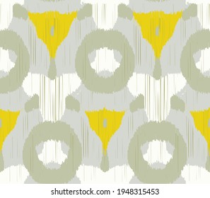 Seamless Ikat Pattern. Abstract  background for textile design, wallpaper, surface textures, wrapping paper.