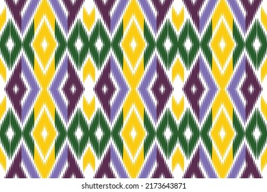 Seamless Ikat Pattern. Abstract background ethnic pattern  Philippine textile design for fabric rug canvas Wallpaper, surface textures, wrapping paper. Illustration of graphic