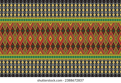 Seamless Ikat Pattern. Abstract background for textile design, wallpaper, surface textures, wrapping paper.