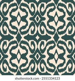 Seamless Ikat Pattern. Abstract  background for textile design, wallpaper, surface textures, wrapping paper.