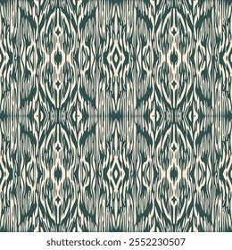 Seamless Ikat Pattern. Abstract  background for textile design, wallpaper, surface textures, wrapping paper.