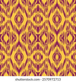 Seamless Ikat Pattern. Abstract  background for textile design, wallpaper, surface textures, wrapping paper.