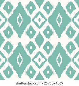 Seamless Ikat Pattern. Abstract  background for textile design, wallpaper, surface textures, wrapping paper.