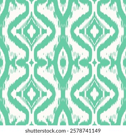 Seamless Ikat Pattern. Abstract  background for textile design, wallpaper, surface textures, wrapping paper.