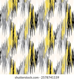 Seamless Ikat Pattern. Abstract  background for textile design, wallpaper, surface textures, wrapping paper.