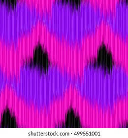Seamless Ikat Pattern. Abstract  background for textile design, wallpaper, surface textures, wrapping paper.