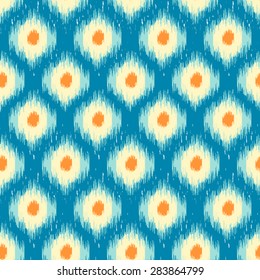 Seamless Ikat  pattern background vector Ogee Weave Background Pattern
