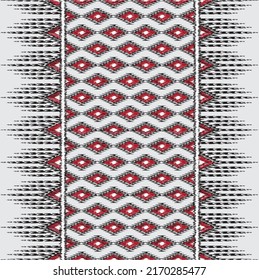 Diseño de patrones de Ikat sin inconvenientes para textura de tela, papel tapiz y papel de ajuste