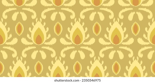 seamless ikat pattern, design for fabric, clothing, background, carpet, wallpaper, wrapping