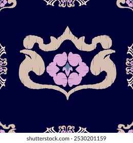 seamless ikat pattern for fabric