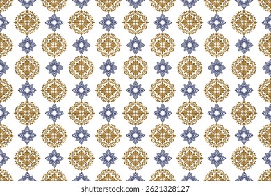 Padrão Ikat sem costura Geometric Telha cerâmica padrão oriental uzbeque padrão islâmico padrão árabe oriental floral
