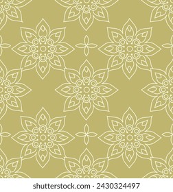 seamless ikat pattern with illustration vector background