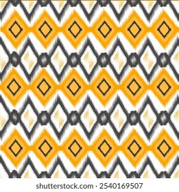 
Seamless ikat pattern on textured background, featuring beautiful and intricate designs. Ideal for fabric patterns, weaving projects, wall coverings, and attractive cover designs.