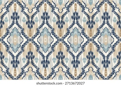 Patrón ikat sin fisuras diseño tradicional oriental para el fondo de la alfombra de Fondo de pantalla de la ropa de tela batik tribal retro textil ilustración impresión bordado estilo de motivo para la decoración