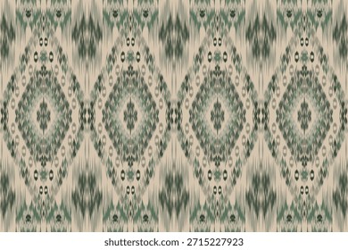Patrón ikat sin fisuras diseño tradicional oriental para el fondo de la alfombra de Fondo de pantalla de la ropa de tela batik textil tribal Ilustración vectorial de impresión estilo de bordado para la decoración
