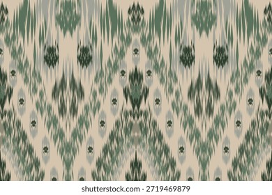 Patrón ikat sin fisuras diseño tradicional oriental para el fondo de la alfombra de Fondo de pantalla de la ropa de tela batik textil tribal Ilustración vectorial de impresión estilo de bordado para la decoración