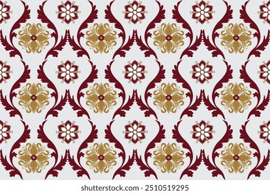 Padrão ikat sem costura,Design abstrato,Damasco,digital,Floral,Geométrico,Design têxtil padrão étnico para impressão
