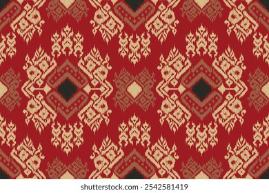 Seamless ikat patterns that combine tribal, indigenous and Aztec geometric embroidery. Perfect for graphic art, rug design, wallpaper, gift wrapping and clothing.