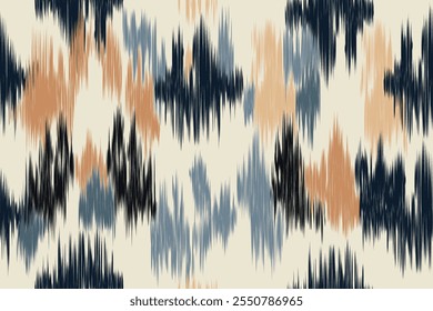 Padrões de ikat sem costura que combinam bordados geométricos tribais, indígenas e astecas. Perfeito para arte gráfica, design de tapete, papel de parede, embrulho de presente e roupas.