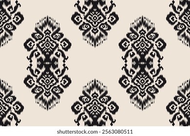 Seamless ikat patterns that combine tribal, indigenous and Aztec geometric embroidery. Perfect for graphic art, rug design, wallpaper, gift wrapping and clothing.