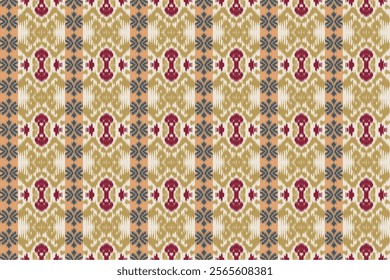 Seamless ikat patterns that combine tribal, indigenous and Aztec geometric embroidery. Perfect for graphic art, rug design, wallpaper, gift wrapping and clothing.