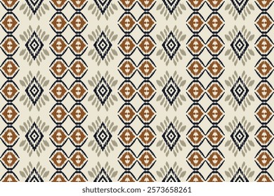 Seamless ikat patterns that combine tribal, indigenous and Aztec geometric embroidery. Perfect for graphic art, rug design, wallpaper, gift wrapping and clothing.