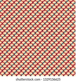 Seamless Ikat textured embroidery Background etchnic Pattern