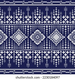 Seamless Ikat traditional pattern.Ethnic ornament boho style. Geometric Navajo American oriental vector illustrations. Embroidery pattern, design for Using in fashion and fabric printing business.