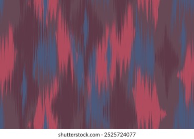 Nahtloses Ikat-Stammesmuster. Ethnisches abstraktes Stoffdesign mit Zickzackmustern. Perfekt für Modestoffe, Polster und böhmische oder moderne Wohnkultur.