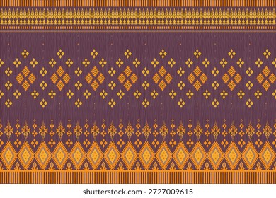 Así que patrones textiles étnicos inspirados en Ikat sin costuras con motivos tribales y geométricos. Conveniente para la moda, la impresión de la tela, la decoración casera, y los fondos digitales. Rico en estilo cultural y boho, perfecto para el Uso comercial y el diseño de superficies.