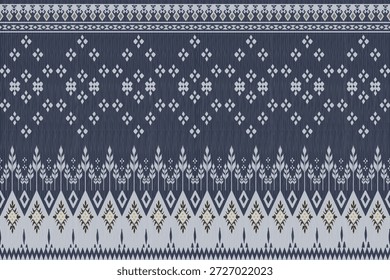 Así que patrones textiles étnicos inspirados en Ikat sin costuras con motivos tribales y geométricos. Conveniente para la moda, la impresión de la tela, la decoración casera, y los fondos digitales. Rico en estilo cultural y boho, perfecto para el Uso comercial y el diseño de superficies.
