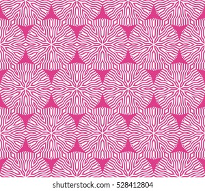 seamless illusion line art. vector illustration. red color
