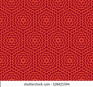 seamless illusion line art. vector illustration. red color. for design, interior, wallpaper