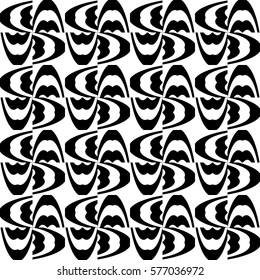 seamless illusion line art. vector illustration. for design, interior, wallpaper