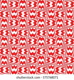 Seamless illusion pattern. Stripe line. geometric ornament. Vector illustration. For interior design, wallpaper, invitation.