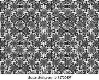 Seamless Illusionary pattern. Ethnic vector textured background