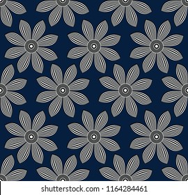 Seamless illusive floral pattern