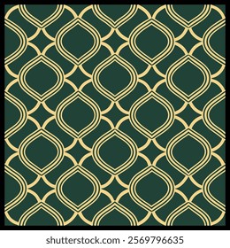 Seamless illustrated pattern made of abstract elements in beige, green and black.
Stylish Geometric Patterns for Artwork | Seamless Abstract Vectors Perfect for Digital Prints and Sophisticated 