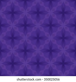 Seamless illustrated pattern in shades of violet