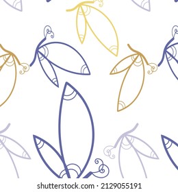 Seamless illustration with dragonflies isolated
