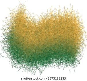 seamless illustration grass spiral pattern object