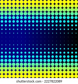 Seamless illustration of halftone and gradient background or wallpaper. Format vector.