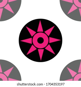 Seamless illustration of star like shape on  background, useful graphic pattern for making fabric printing in summer collection