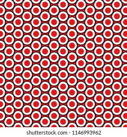 Seamless illustration of sushi vector pattern background