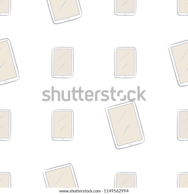 Seamless Illustrations Handphone Mobilephone Web Page Stock Vector Royalty Free