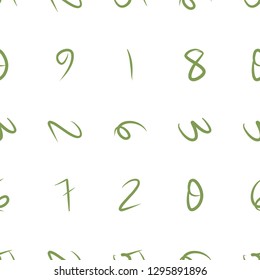 Seamless illustrations of numbers. For web page, wallpaper, graphic design, catalog, texture or background. Vector artwork.