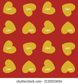 Seamless image of abstract lines lined up.  Heart pattern vector illustration for wallpaper, artwork, gift paper, fabric pattern, graphics, illustration, vintage, design, art.
