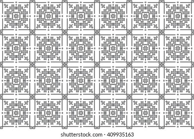 Seamless image of the elements silveer color. Vector illustration. For wallpaper, presentation, design, textiles